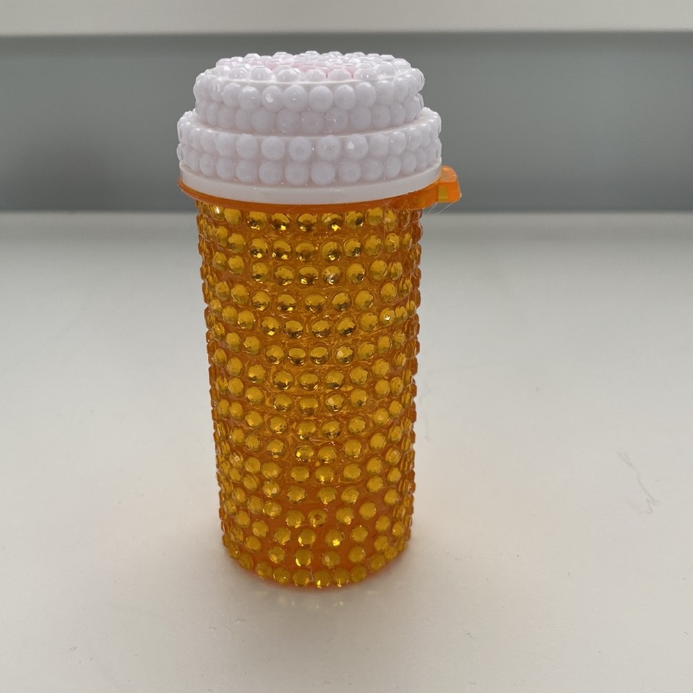 Rhinestone RX pill bottle - Picture 4 of 7